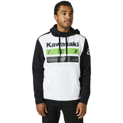 Buzo Fox KAWASAKI STRIPES PO FLEECE BLANCO VERDE