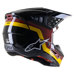 Casco Motocross Alpinestars Sm5 venture helmet burgundy amarillo - comprar online