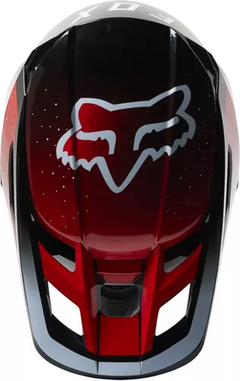 Casco Motocross Fox V2 Vizen Negro Rojo Blanco - Marelli Sports