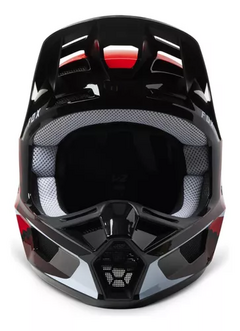 Casco Motocross Fox V2 Vizen Negro Rojo Blanco - tienda online