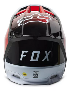 Imagen de Casco Motocross Fox V2 Vizen Negro Rojo Blanco