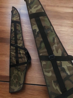 Funda arma larga para catabina /rifle o fusil camouflada 1,20 con correa incorporada en internet