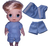 Roupa Baby Alive Kit C/3 Short E 3/camiseta Pronta Entrega na internet