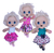 Roupa Sara Comilona Baby Alive Kit C/3 Vestidos 3 Calcinha - Mundo Floral Moda Infantil