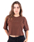 Cropped Sawve Serif Marrom - comprar online