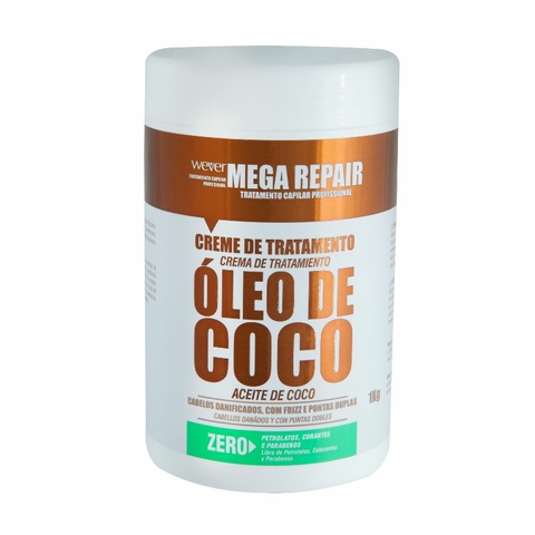 Creme De Tratamento Oleo De Coco Mega Repair Wever 1Kg