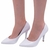 Scarpin Sapato Salto Fino Feminino Branco Para Noiva - comprar online