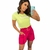 T-shirt feminina malha silque emalto relevo moda neon na internet