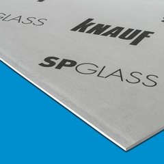 PLACA SP GLASS 12.5MM 1.20-x 2.40 mts - KNAUF