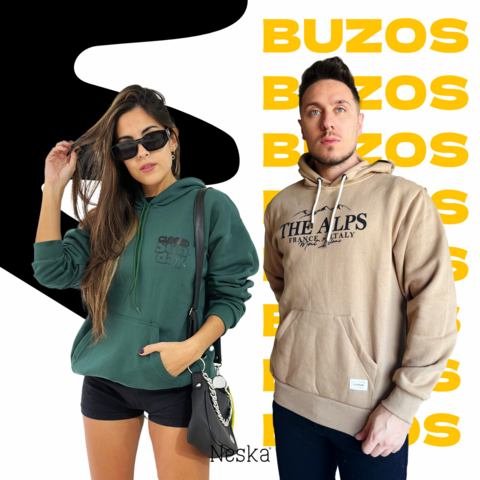 Promo Buzos Unisex 2 x 30000 sin cambio Neska