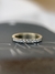 Meia Aliança com Diamantes - 2mm | 0,36ct | Ouro 18k
