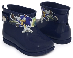 Bota Galocha Infantil Menino Sonic Cano Curto - Baby Love na internet