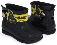 Bota Galocha Infantil Masculina Cano Curto Batman - Baby Love na internet