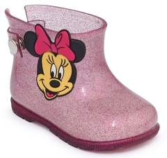 Bota Galocha Infantil Transparente Feminina Minnie - Baby Love