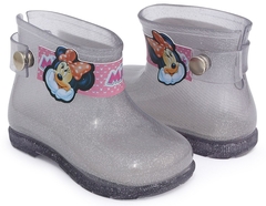 Bota Galocha Infantil Menina Transparente Minnie Cano Curto - Baby Love na internet