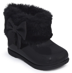 Bota Galocha Infantil Feminina Com Pelúcia e Laço - Baby Love - comprar online