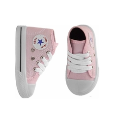 Tênis All Maxx Star Infantil Feminino Rosa Cano Alto - comprar online