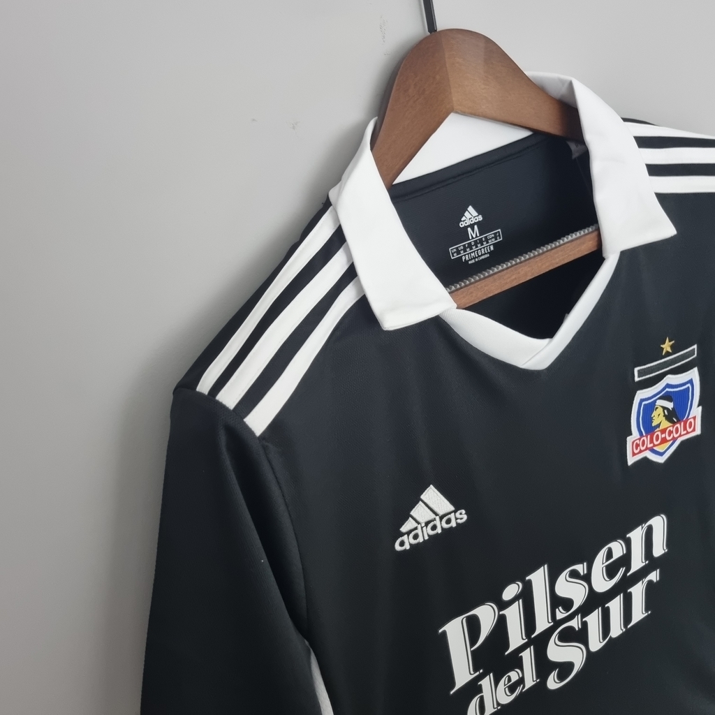 Camisa Colo Colo Away 22 23 Torcedor Adidas Masculina Preto