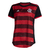 Camisa Flamengo Home 22/23 Torcedor Adidas Feminina - Preto e Vermelho