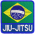 Patch bordado Jiu-Jitsu Brasil Luta - Defesa pessoal - 10x10cm