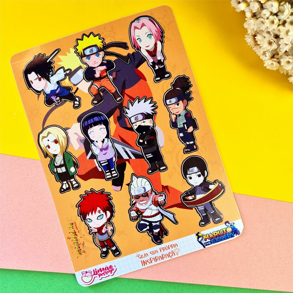 Caderno Akatsuki Anime Naruto e Colar Nuvem Vermelha