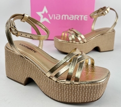 SANDALIAS ALTAS ECO CUERO VIA MARTE