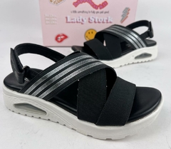 SANDALIAS BAJAS ECO CUERO LADY STORK