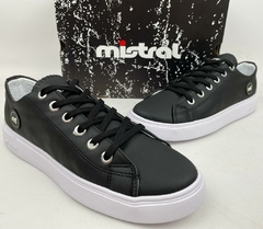 ZAPATILLAS URBANAS CORDONES ECO CUERO MISTRAL - comprar online