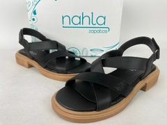 SANDALIAS BAJAS CUERO NAHLA - comprar online