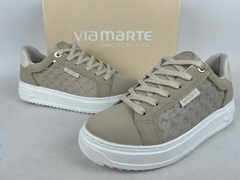 ZAPATILLAS URBANAS CORDONES ECO CUERO VIA MARTE - tienda online