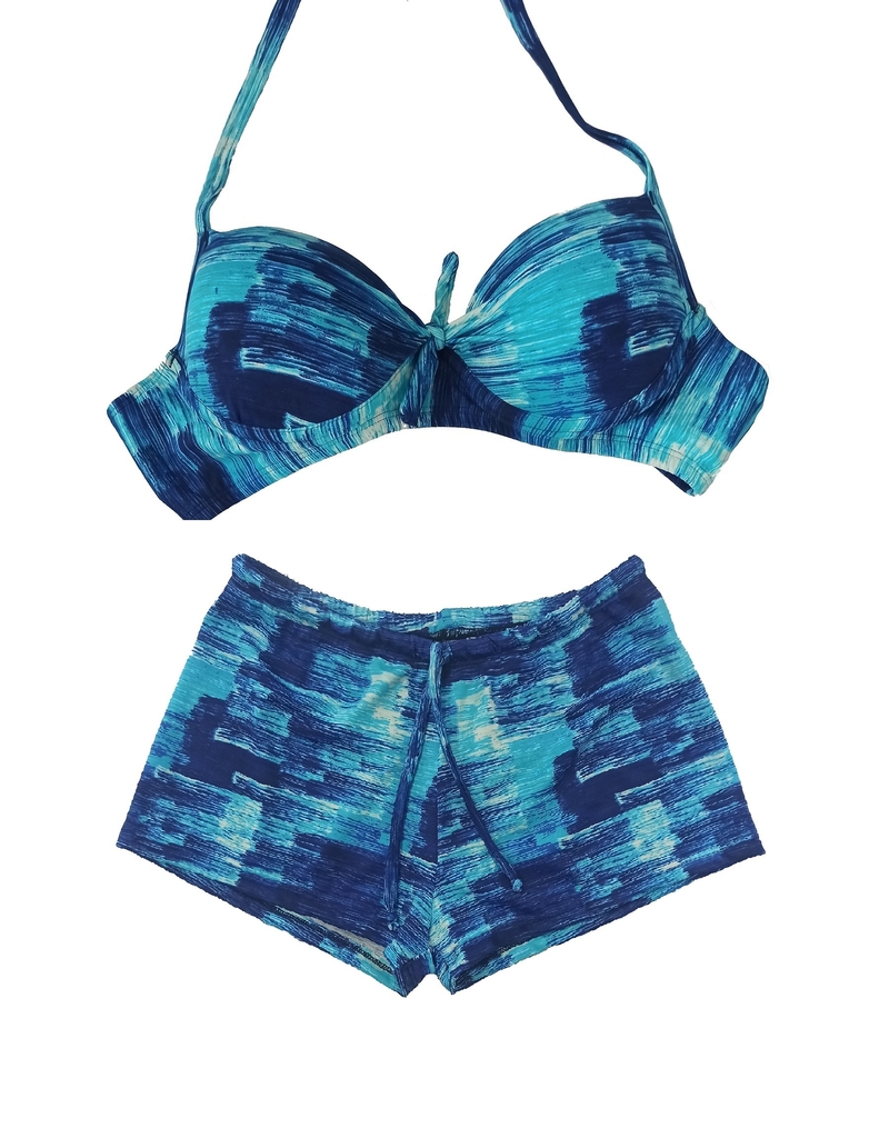 Biquíni feminino com short feminino praia