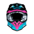 CAPACETE JUST1 J39 STARS FUXIA PRETO AZUL ROSA - comprar online