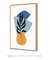 Quadro Decorativo Abstrato Azul Formas Orgânicas 2 - comprar online