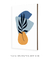 Quadro Decorativo Abstrato Azul Formas Orgânicas 2 - comprar online