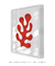Quadro Decorativo Abstrato Folha Vermelha Inspiração Matisse - loja online