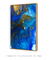Quadro Decorativo Abstrato Mármore Azul e Dourado - comprar online
