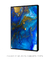 Quadro Decorativo Abstrato Mármore Azul e Dourado - Quadros Incríveis