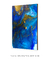 Quadro Decorativo Abstrato Mármore Azul e Dourado - comprar online