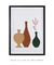 Quadro Decorativo Abstrato Verde Vasos e Plantas 2 - Quadros Incríveis