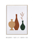 Quadro Decorativo Abstrato Verde Vasos e Plantas 2 - comprar online