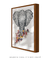 Quadro Decorativo Étnico Elefante Florido - comprar online