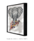 Quadro Decorativo Étnico Elefante Florido - Quadros Incríveis