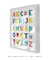 Quadro Decorativo Infantil ABC Alfabeto Rosa - loja online