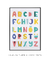 Imagem do Quadro Decorativo Infantil ABC Alfabeto Rosa
