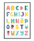 Quadro Decorativo Infantil ABC Alfabeto Rosa