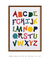 Quadro Decorativo Infantil ABC colorido - comprar online