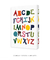 Quadro Decorativo Infantil ABC colorido - comprar online