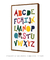 Quadro Decorativo Infantil ABC colorido - comprar online