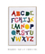 Quadro Decorativo Infantil ABC colorido - comprar online