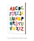 Quadro Decorativo Infantil ABC colorido - comprar online